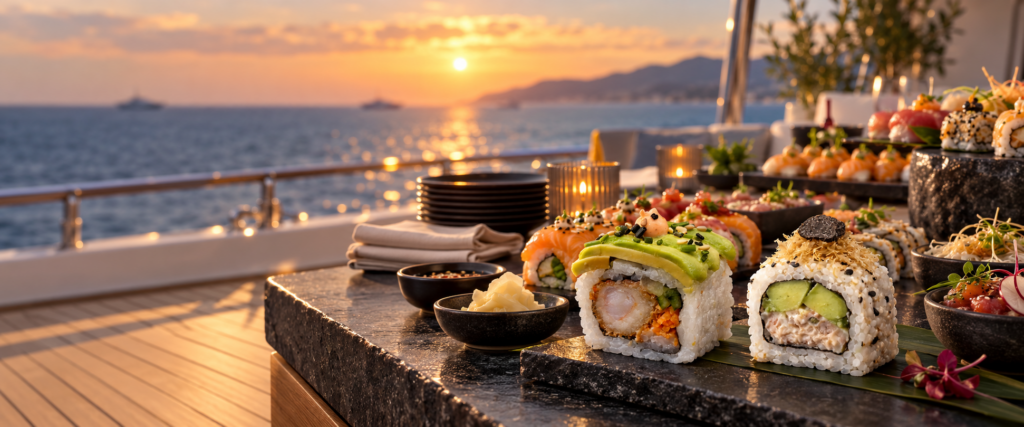 Traiteur japonais pour yachts, mariages et événements à Monaco